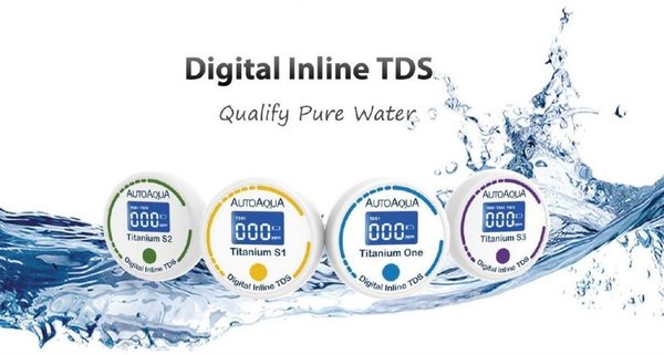AutoAqua Digital Inline TDS - Titanium S2 Leitwertmesser